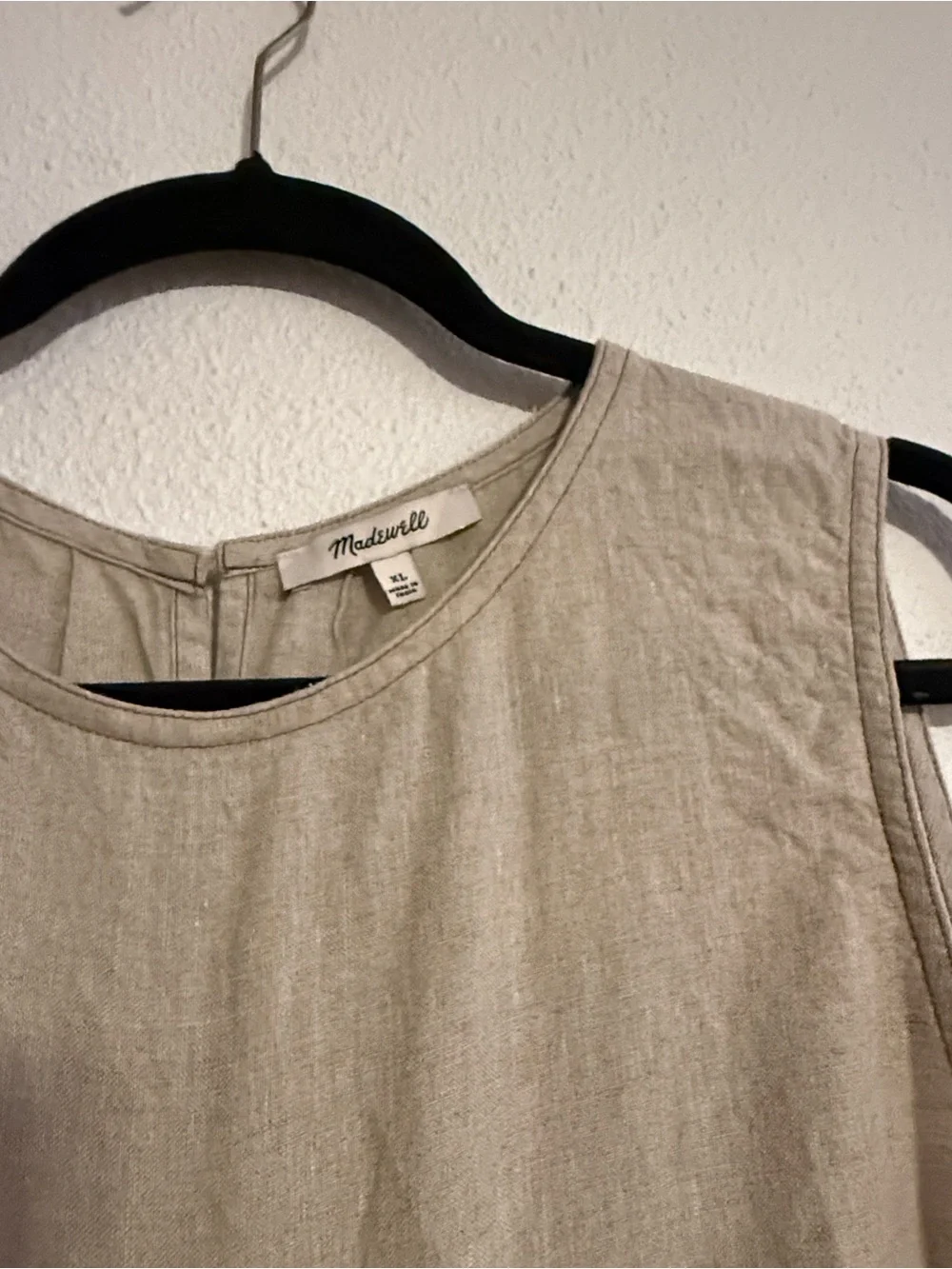 Madewell Linen Pleated Shell Top - Picture 3 of 9
